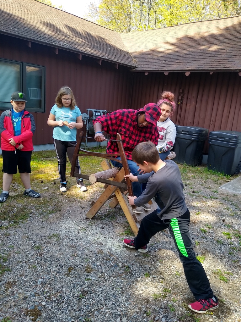 grades 3&4 had a BLAST celebrating "T" day with a Trip to the Northern Lights Impact Center to learn all about the life of a lumberjack! 