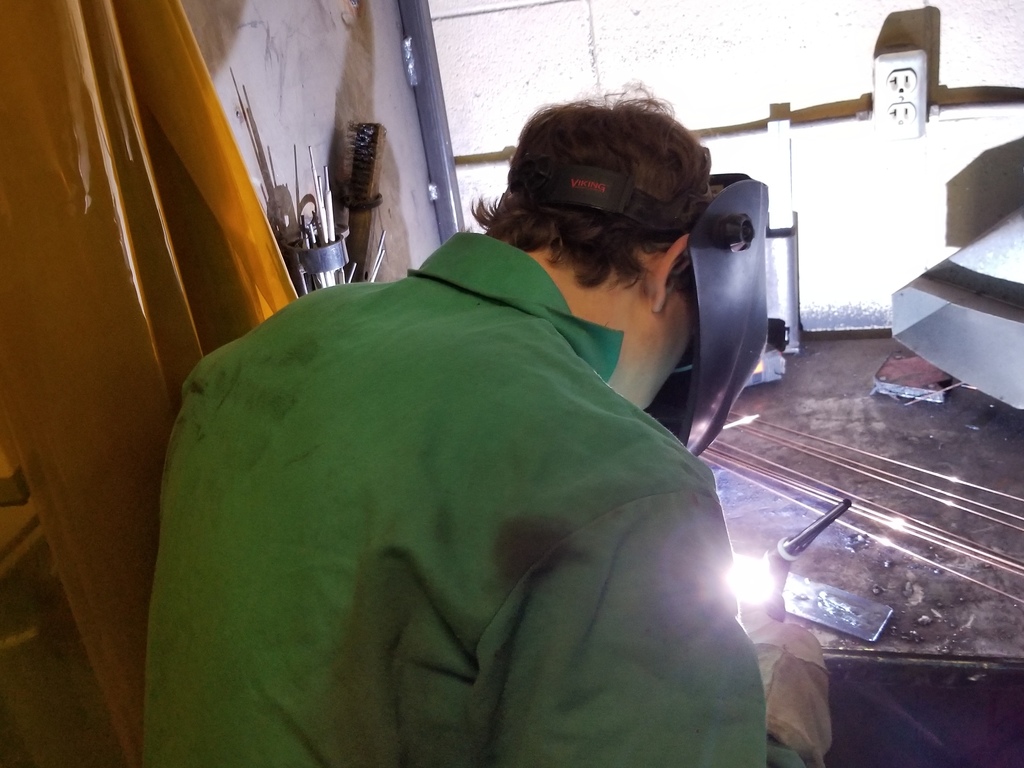Using our tig welder 
