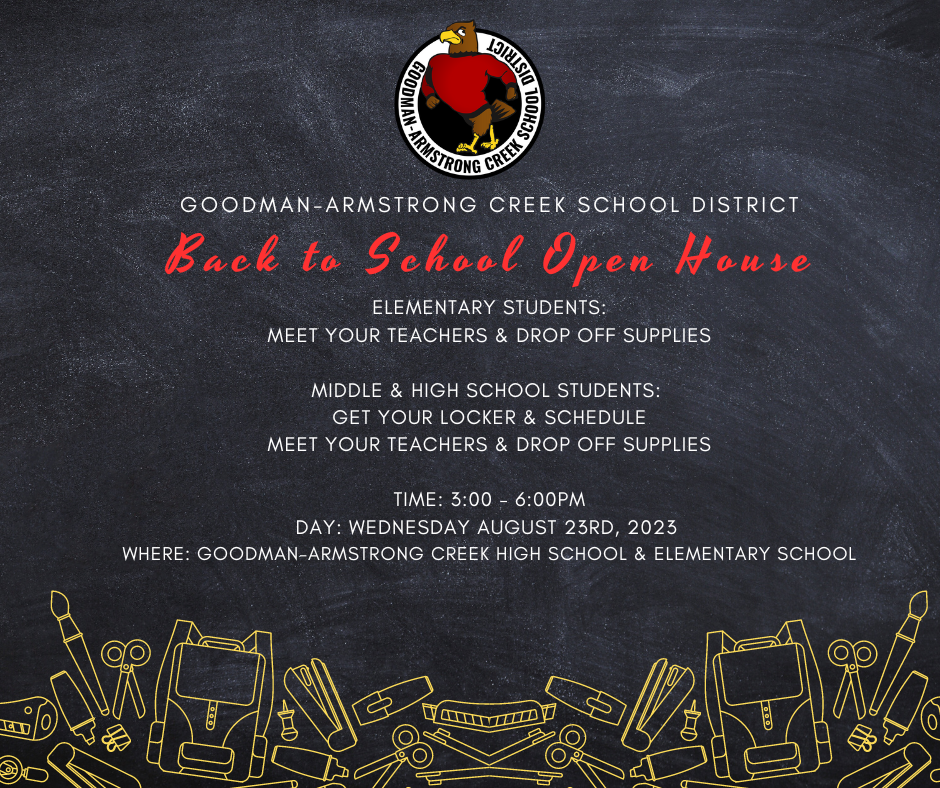 back to school open house 
